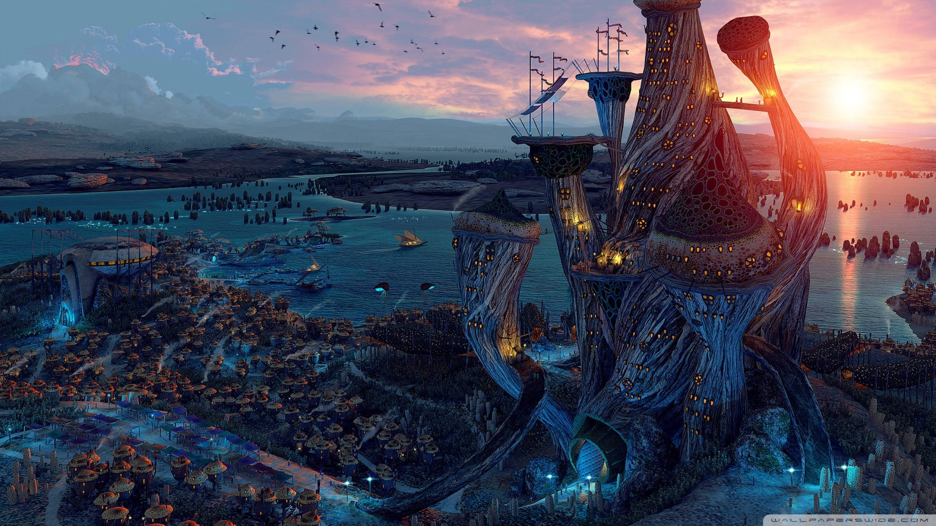 Fantasy World Art Super Landscape Background