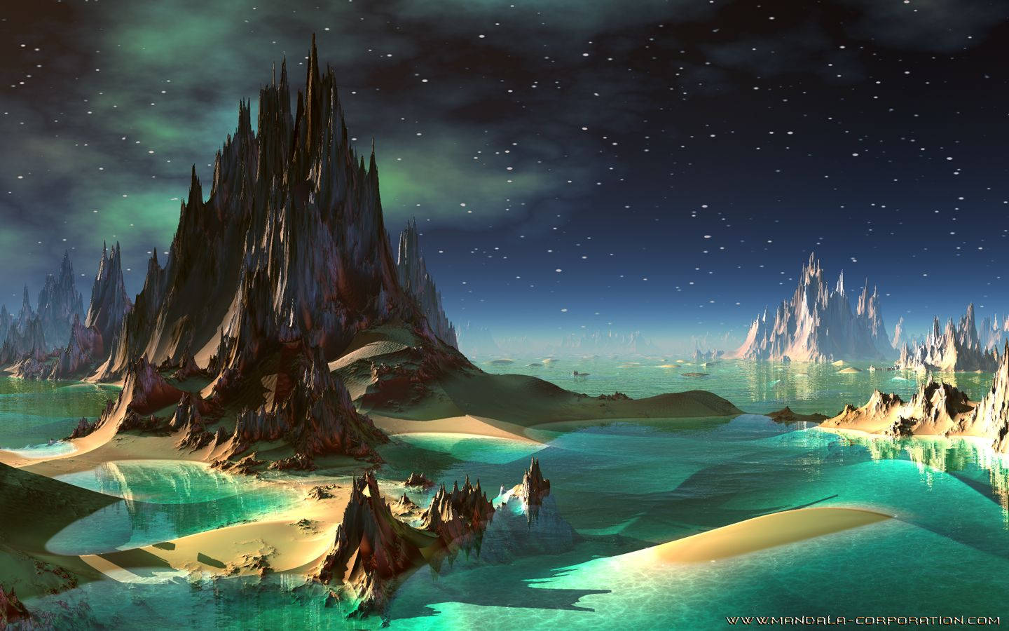 Fantasy World Planet Background