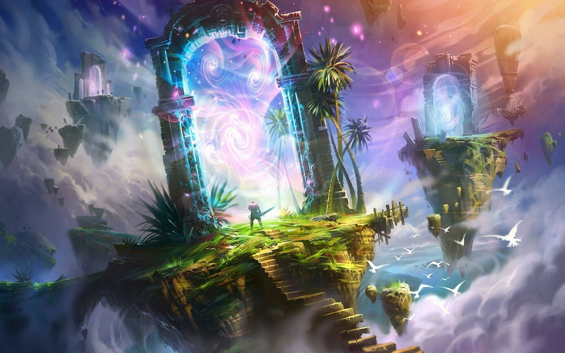 Fantasy World Portal Background