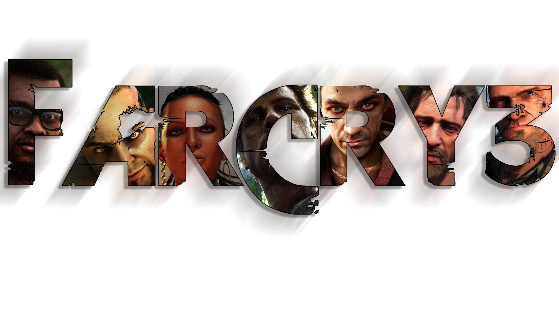 Far Cry 3 Characters On Logo Background