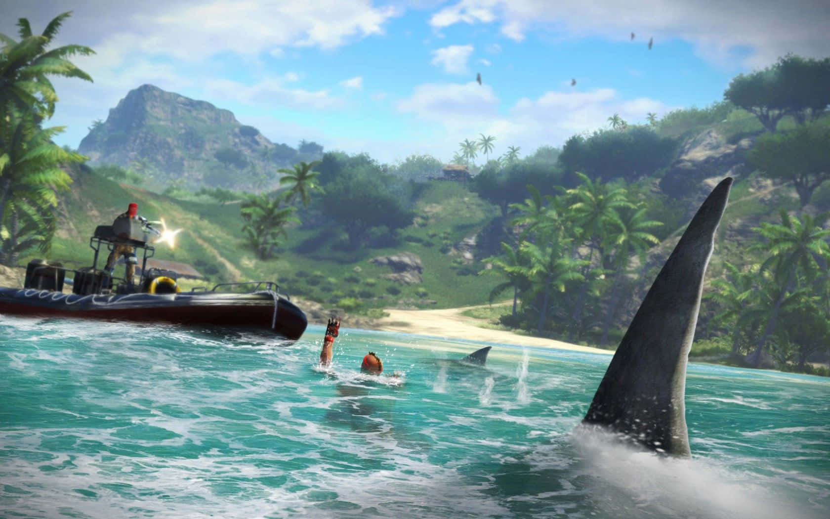 Far Cry 3 Island Shark Background