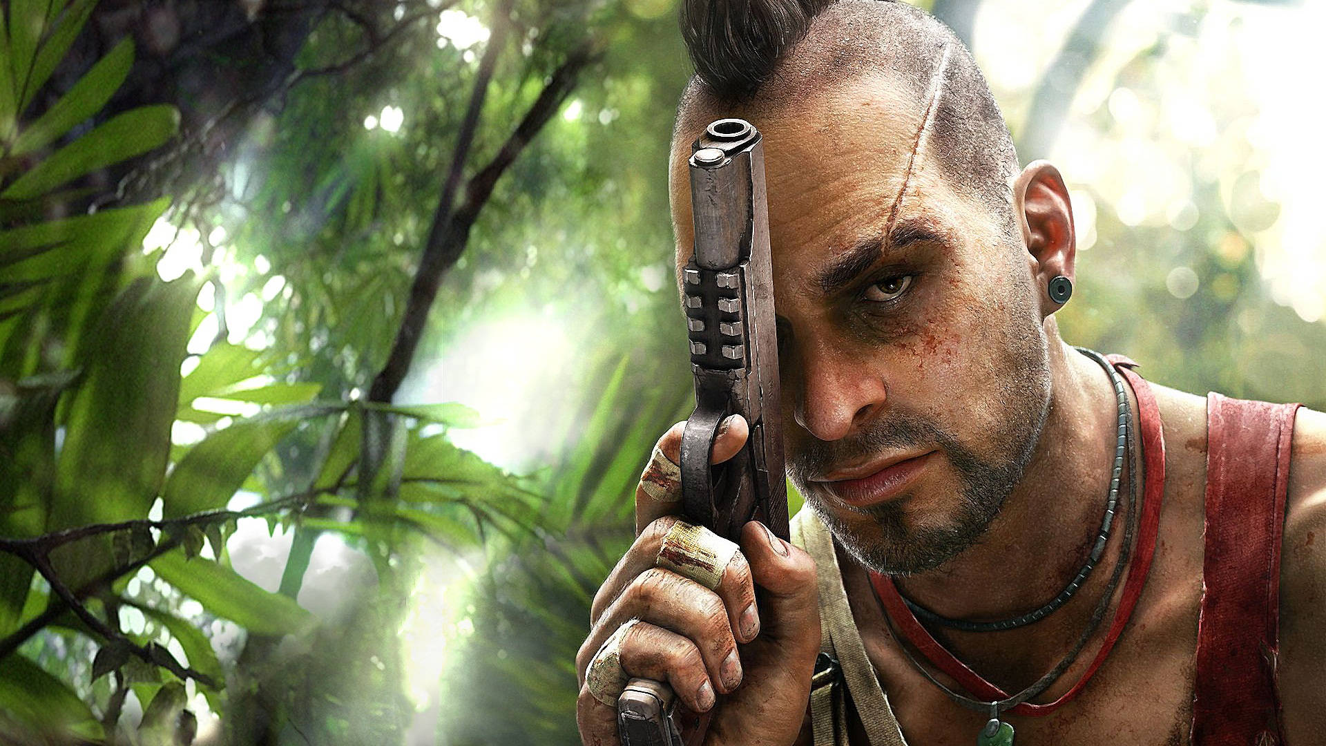 Far Cry 3 Vaas Montenegro In Jungle Background