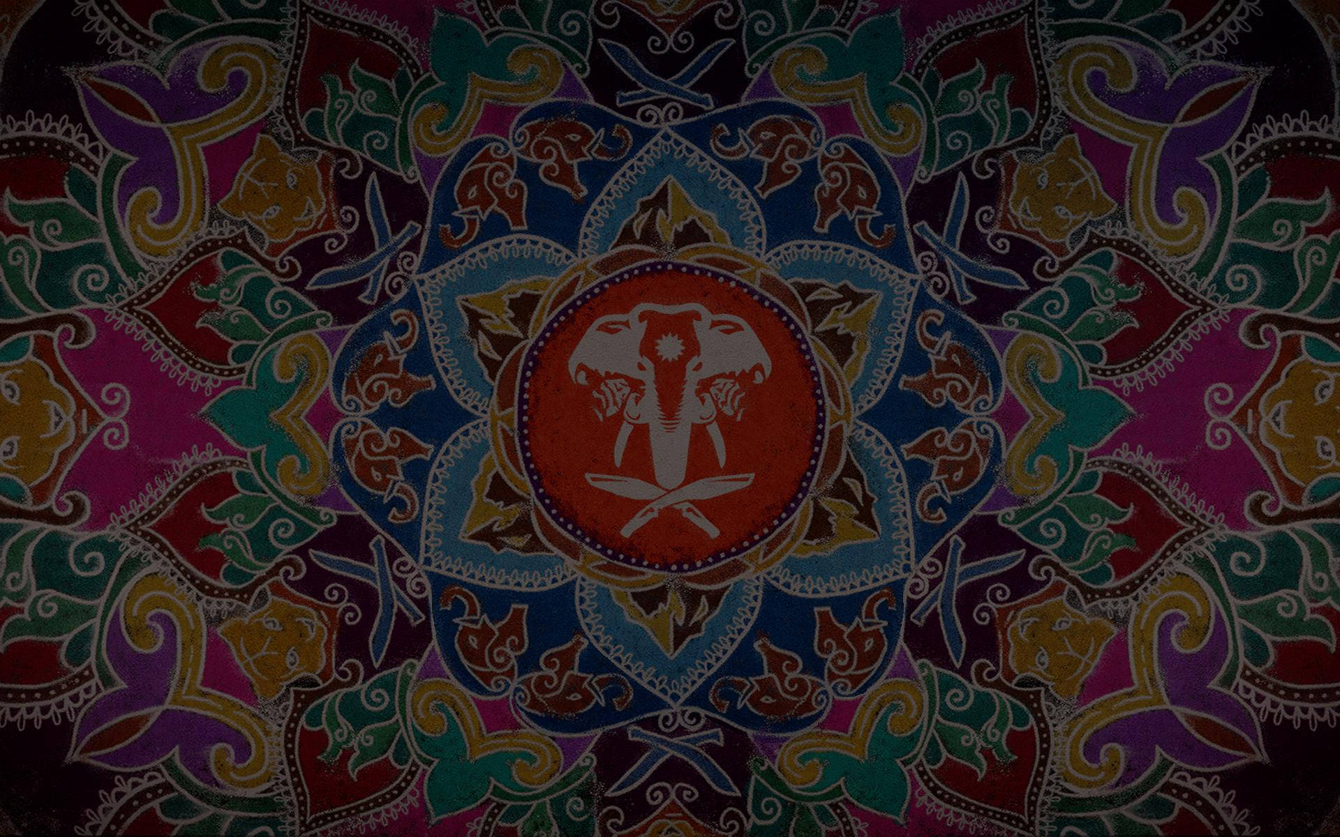 Far Cry 4 Mandala Pattern Background