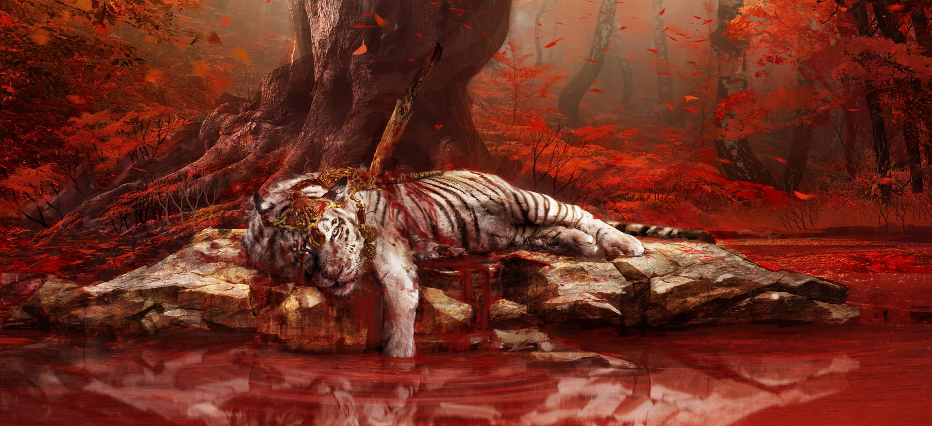 Far Cry 4 White Tiger Background