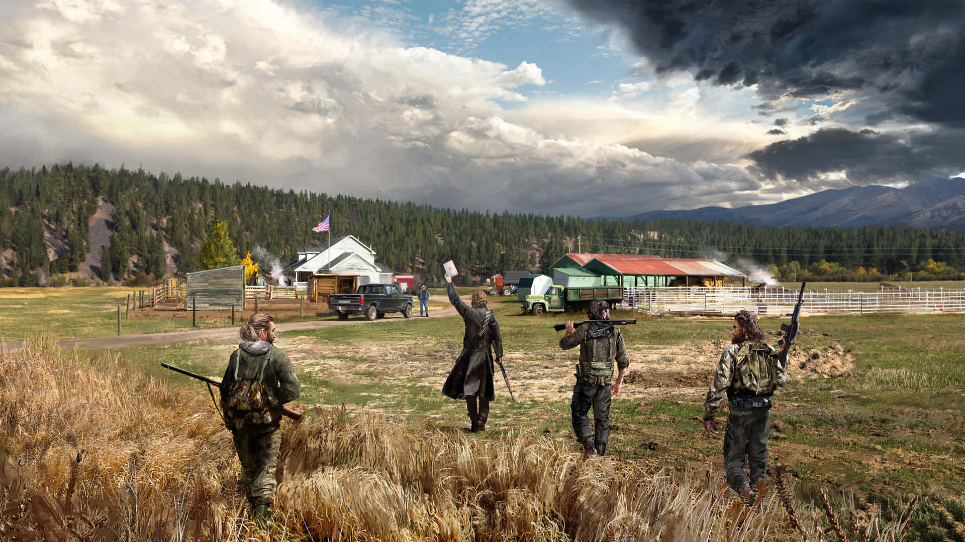 Far Cry 5 4k Characters Background