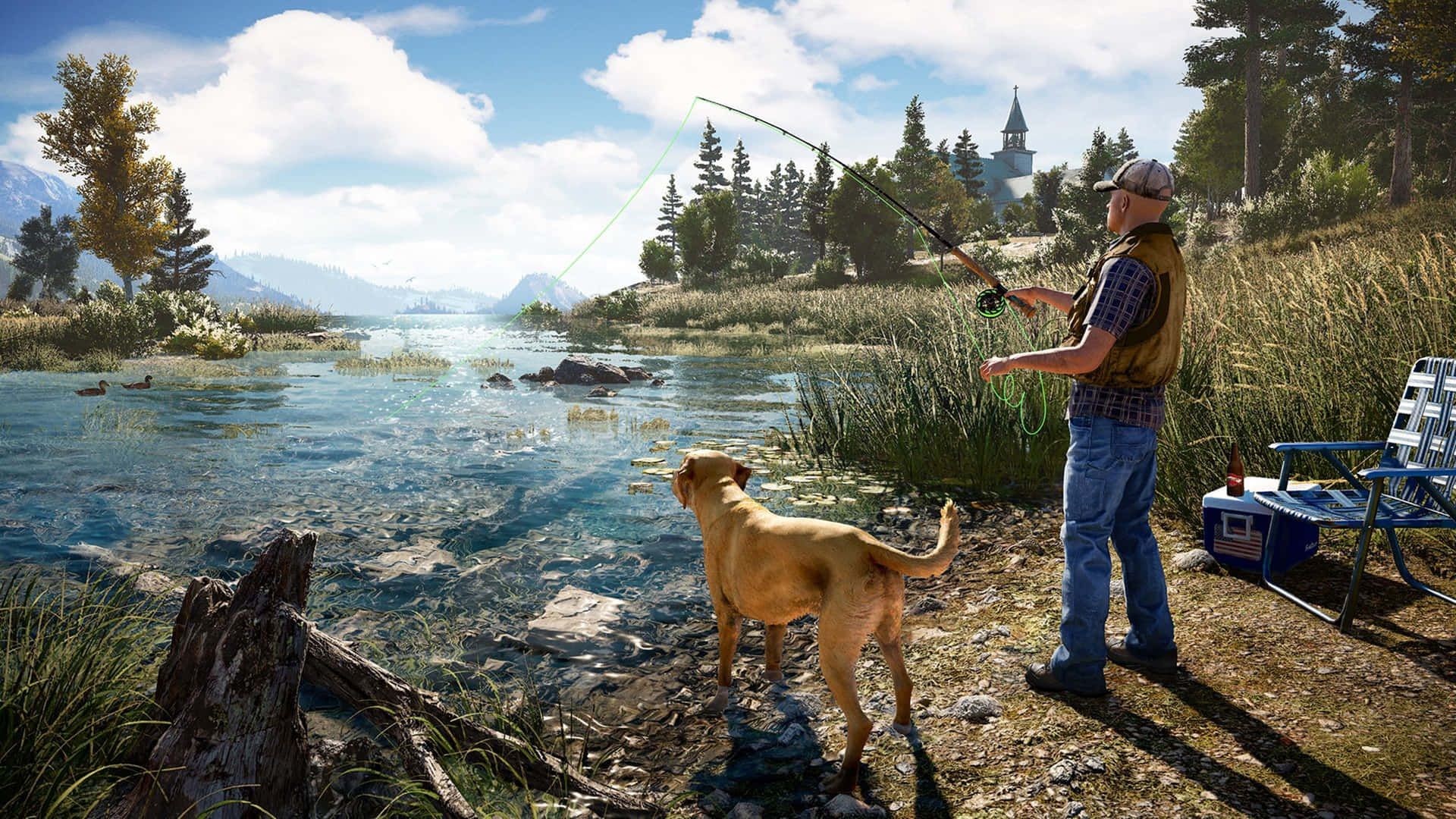 Far Cry 5 4k Ultra Hd Fishing Background