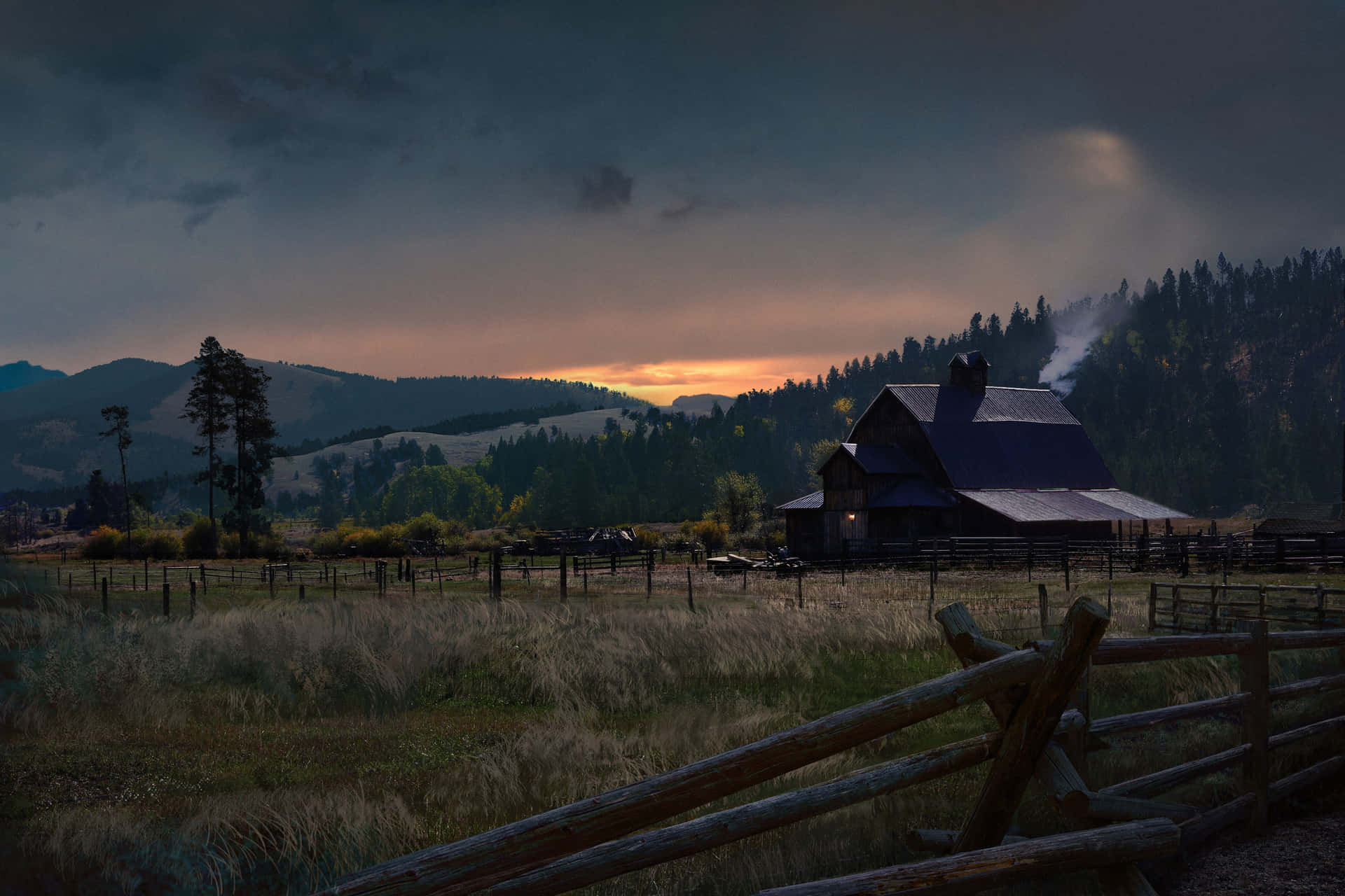 Far Cry 5 4k Ultra Hd Sunset Farm Background