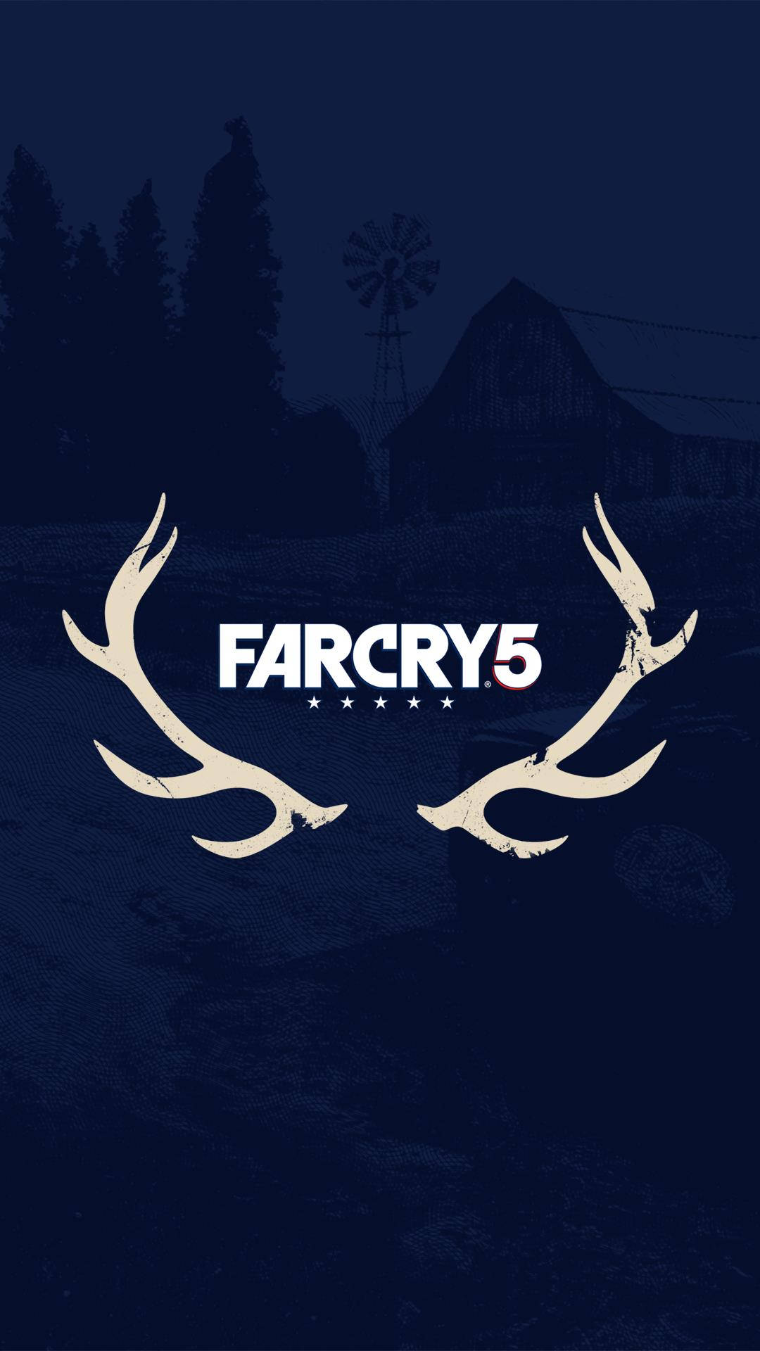 Far Cry 5鹿角蓝色Iphone背景