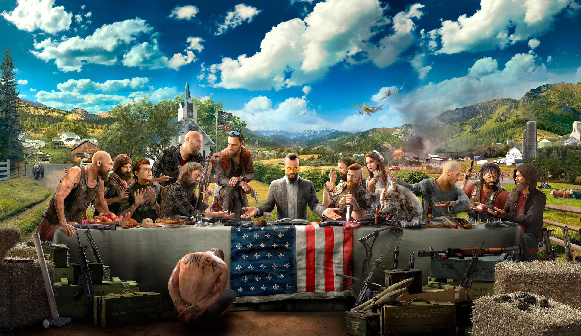 Far Cry 5 Flag Table Background