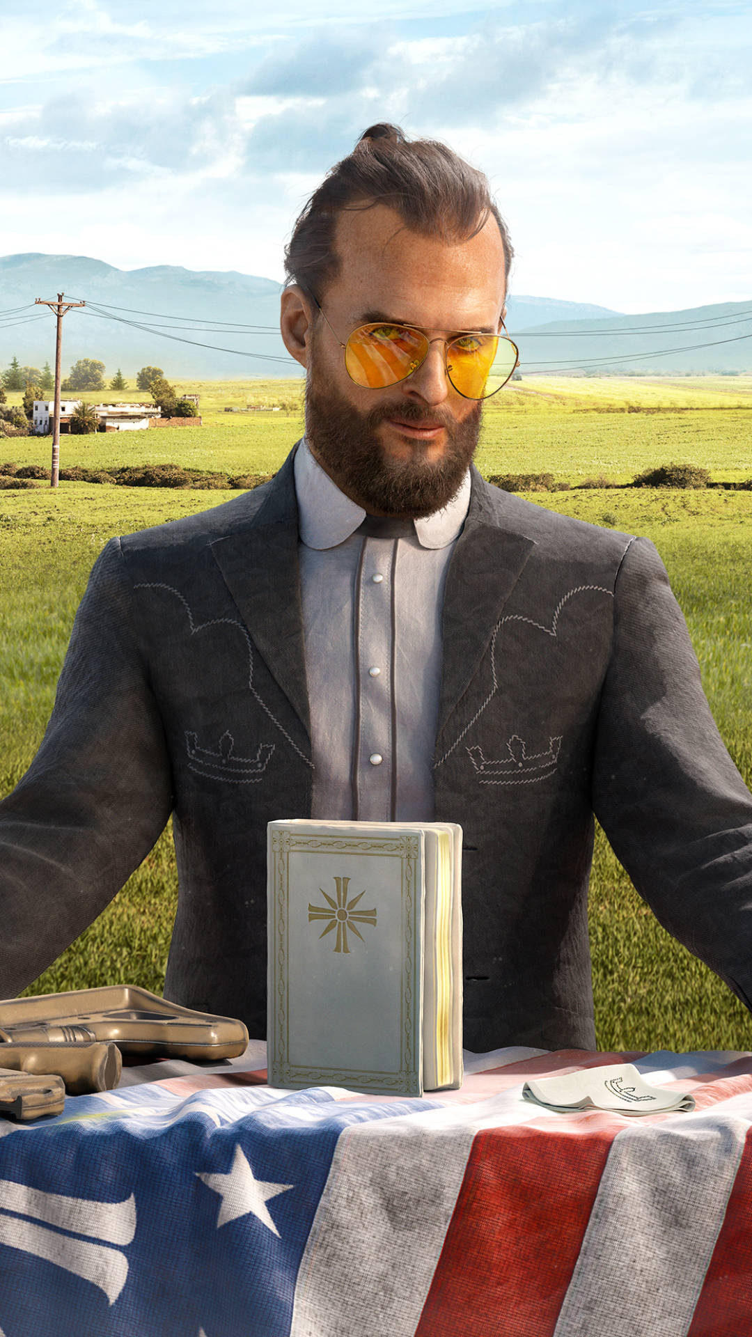 Far Cry 5 Joseph With Sunglasses Iphone Background