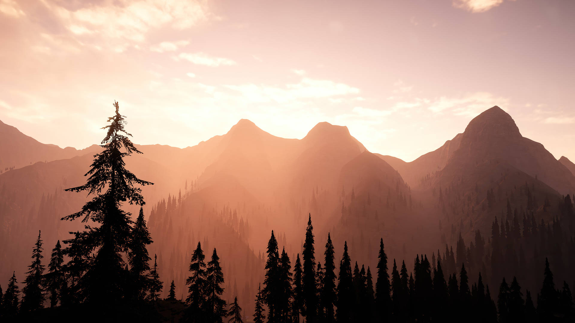 Far Cry 5 Sun Rising Mountains