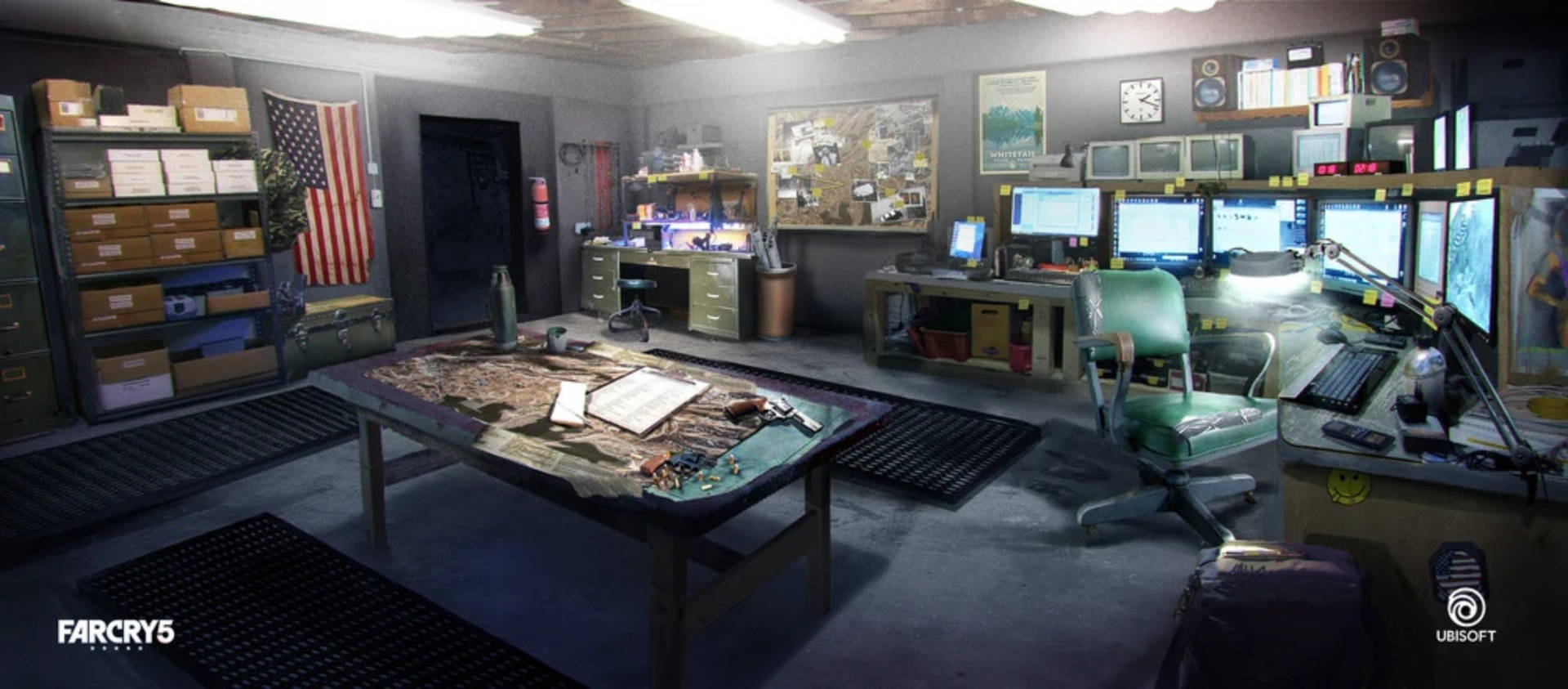 Far Cry 5 Surveillance Room