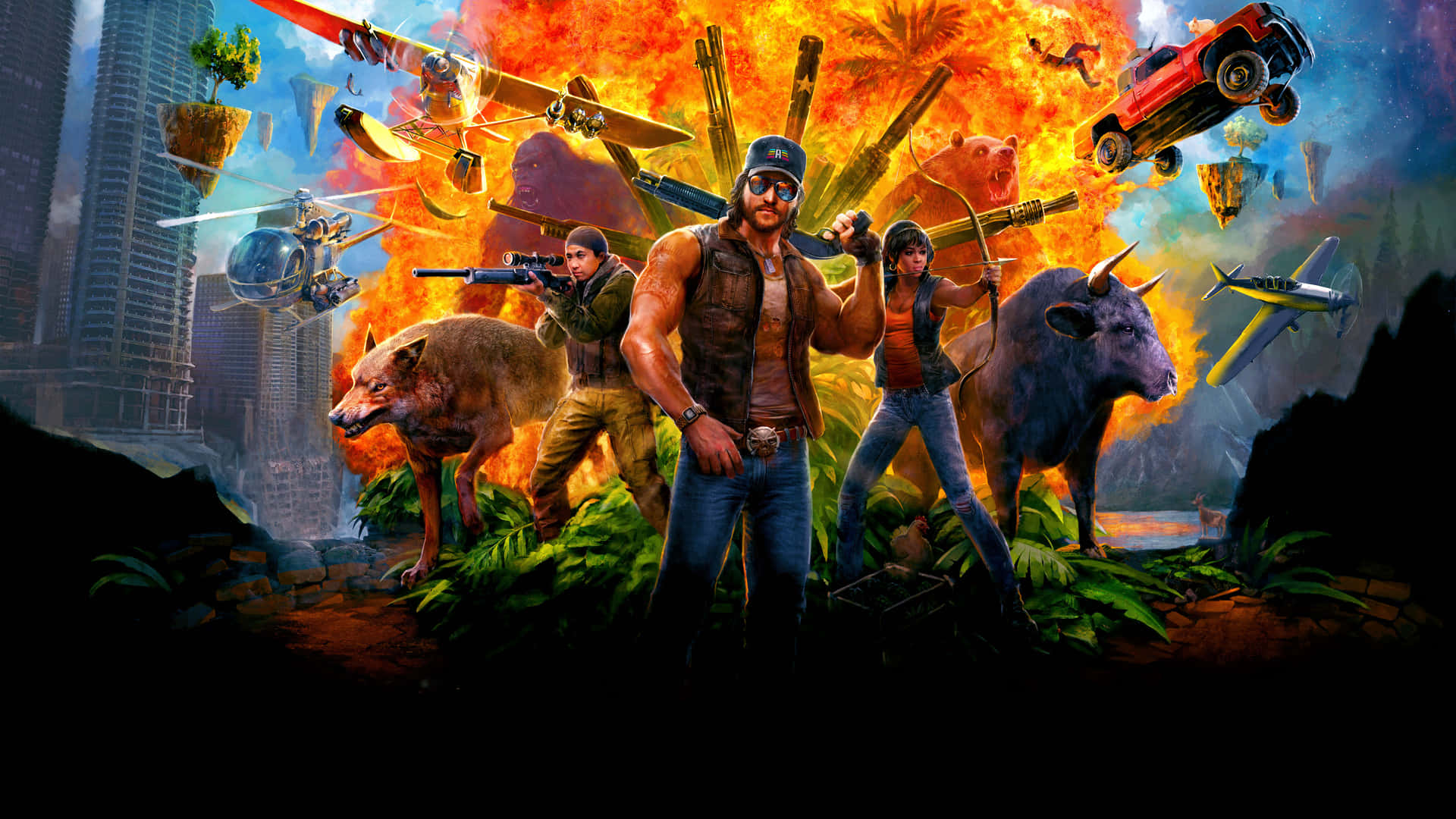 Far Cry Explosion Background