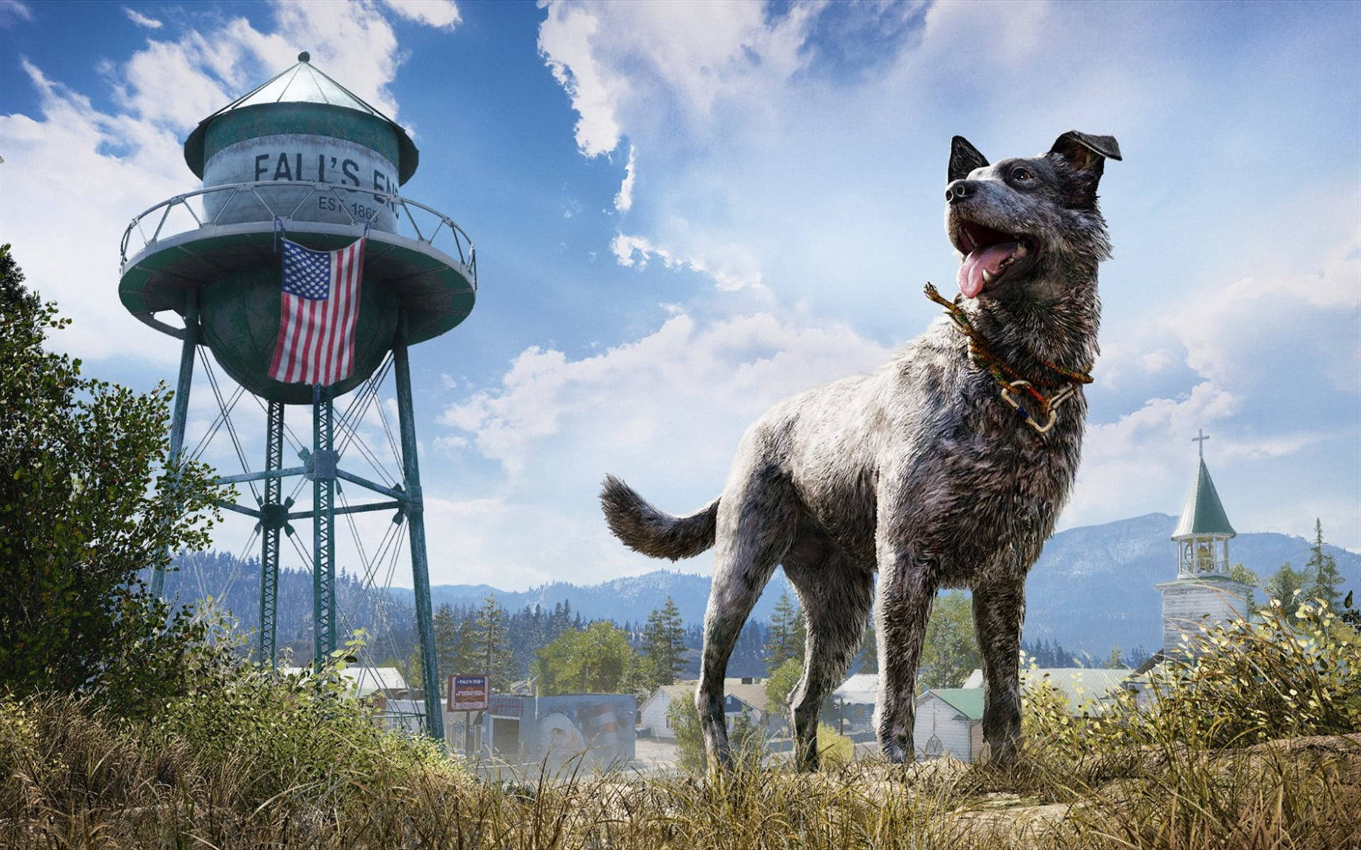 Far Cry Five Boomer Dog Background
