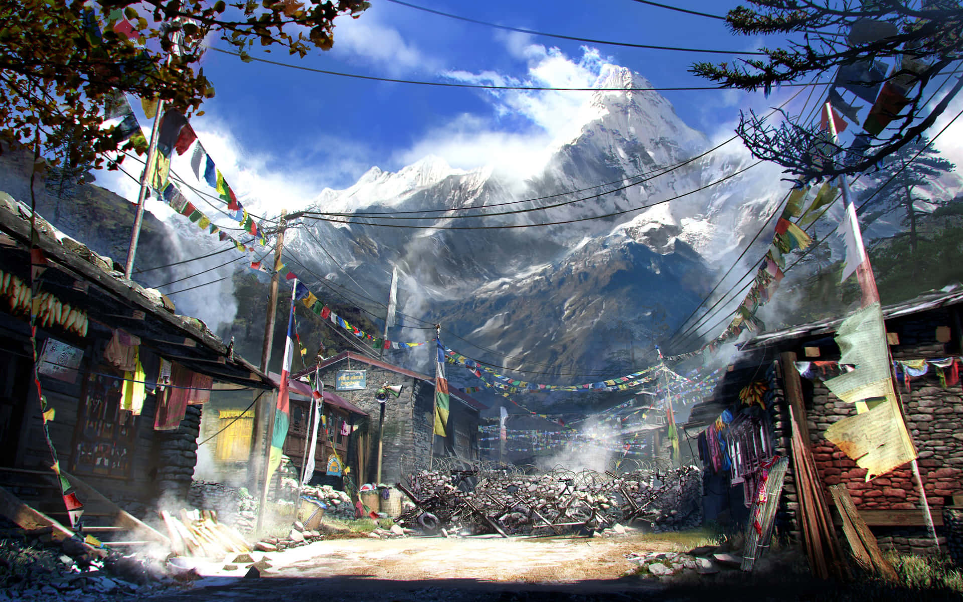 Far Cry Mountain Village Background