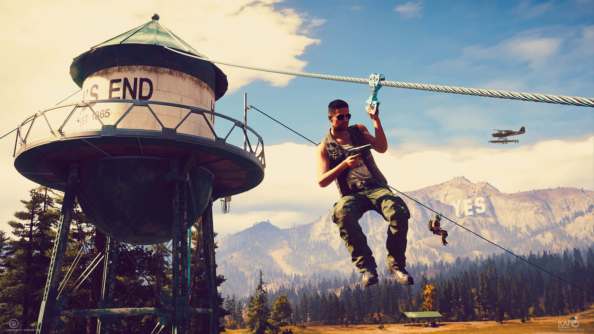 Far Cry Water Tower Background