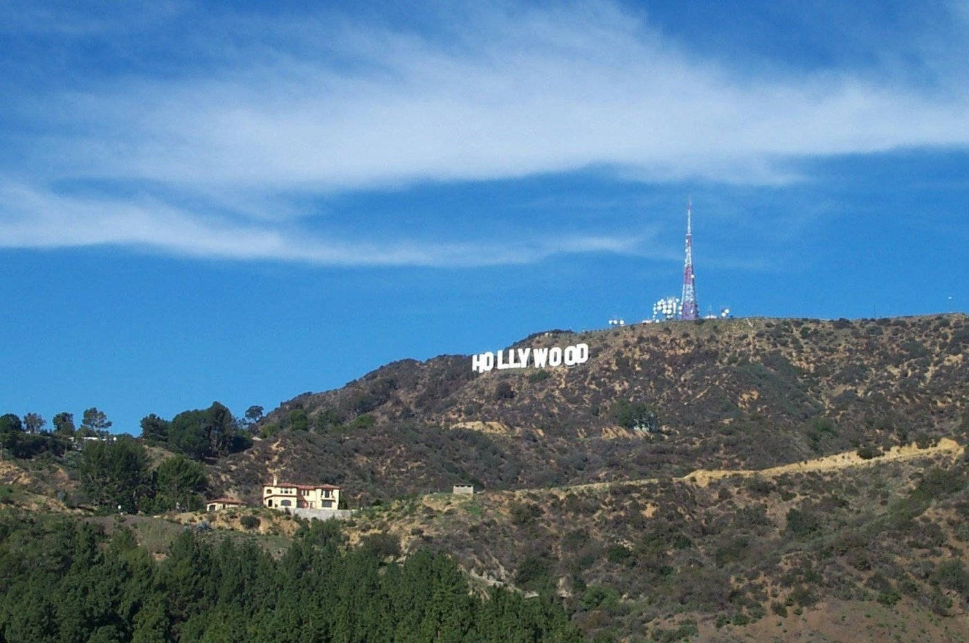 Far View Of Hollywood Sign