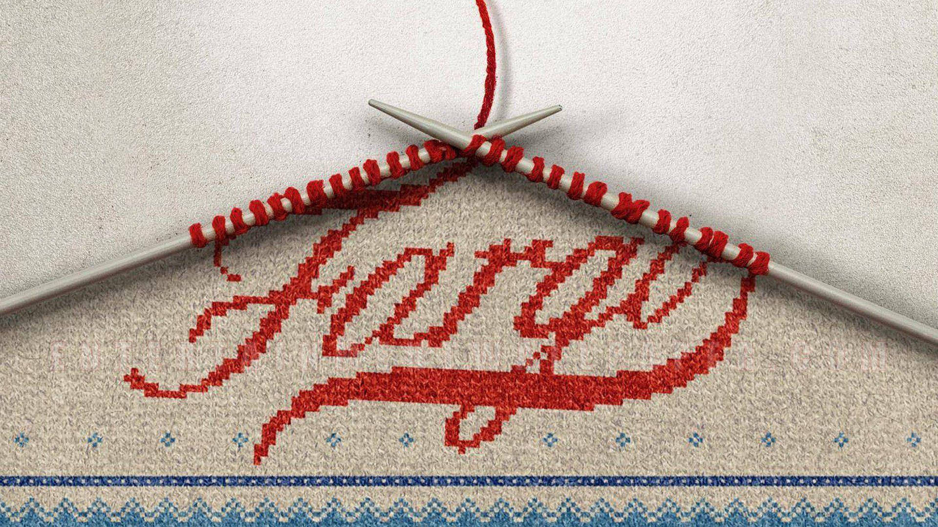 Fargo Knitted Poster Design Background