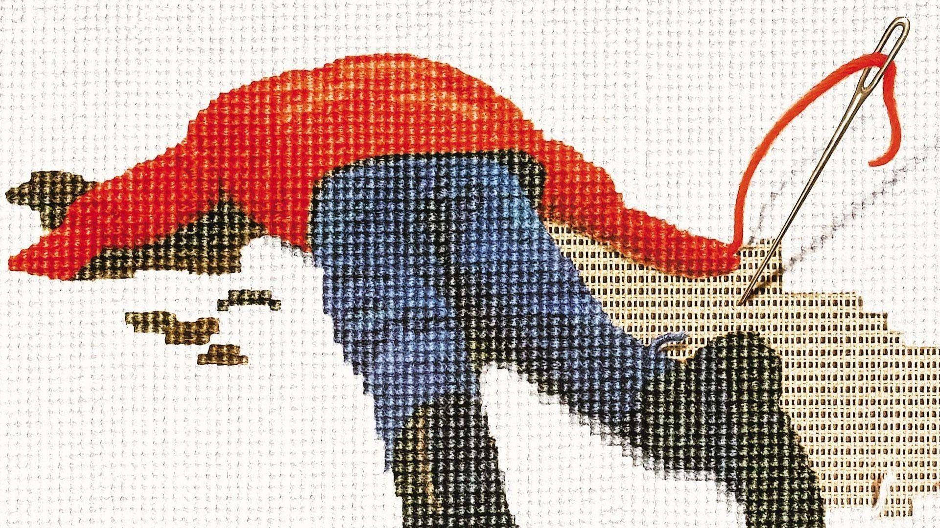 Fargo Pixelated Graphic Art Background