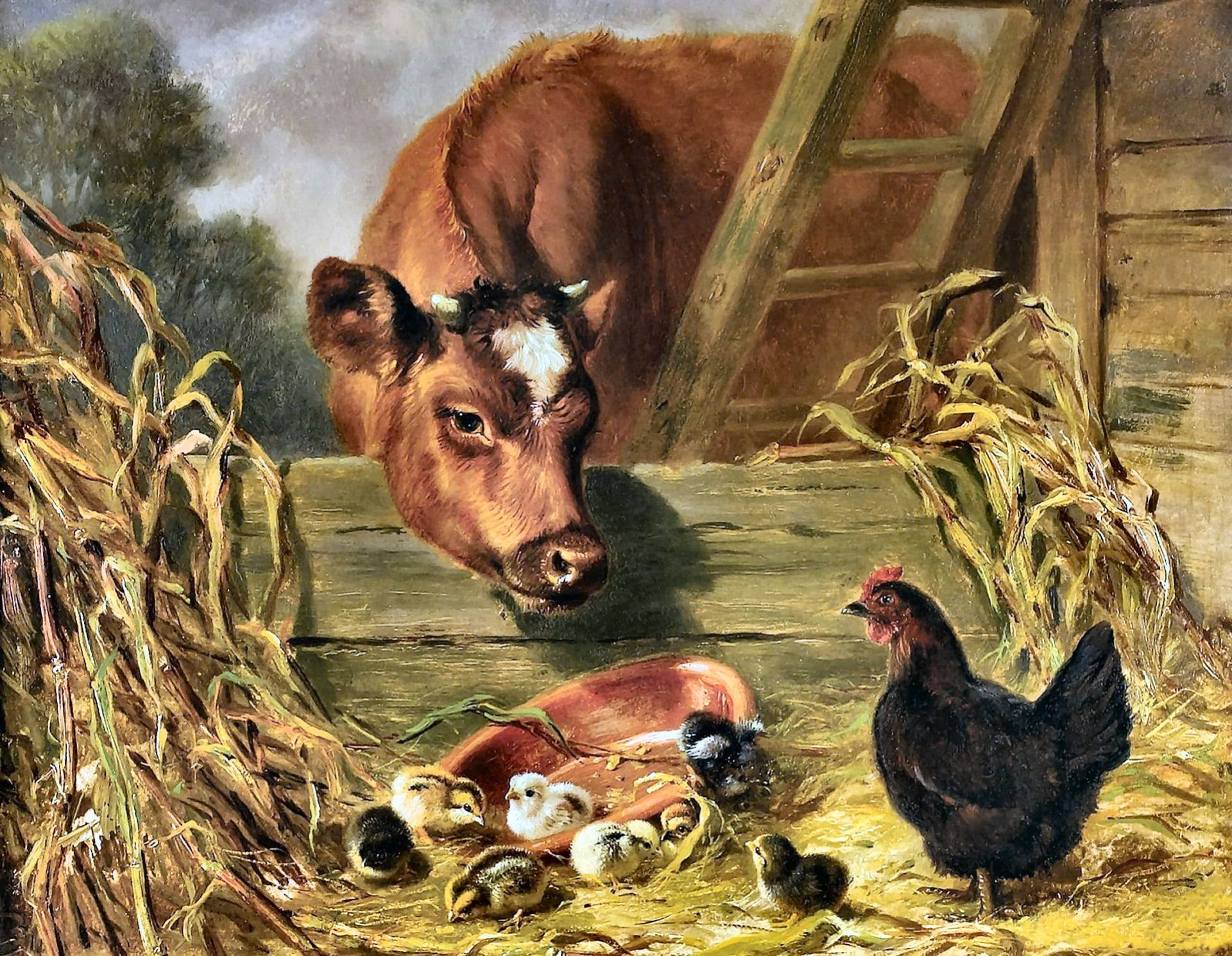 Farm Animals Fascinating Painting