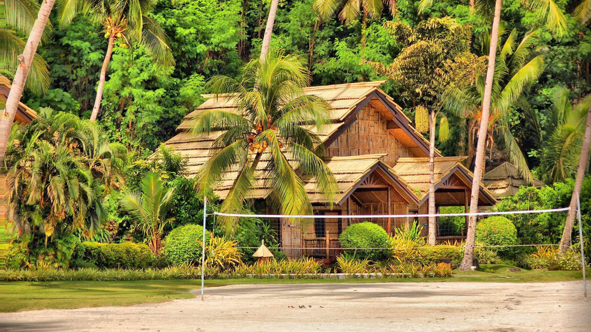 Farm Beach Resort In Philippines Background