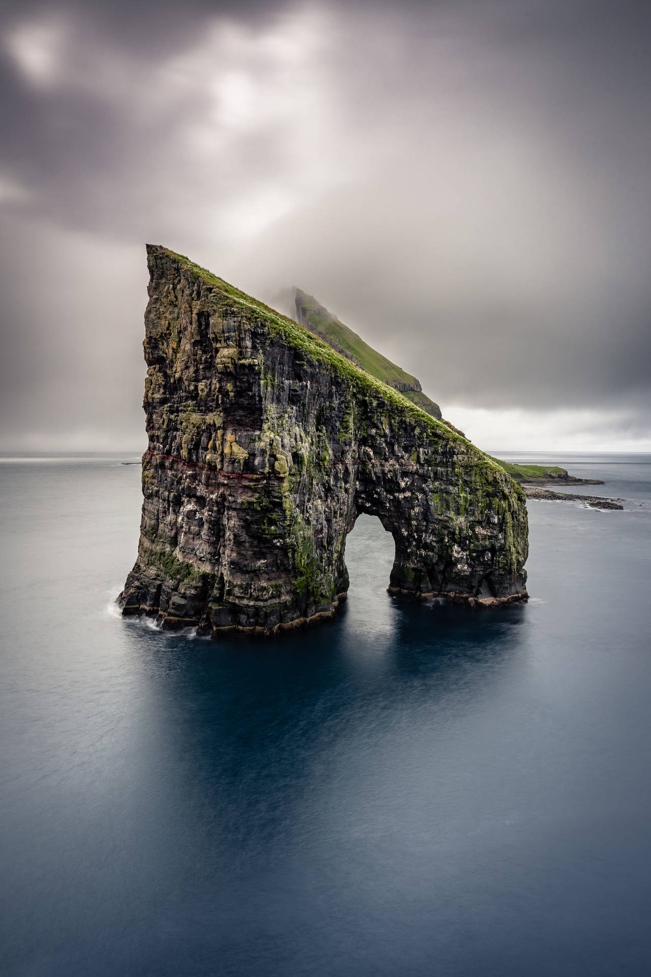 Faroe Islands Drangarnir Formation Background