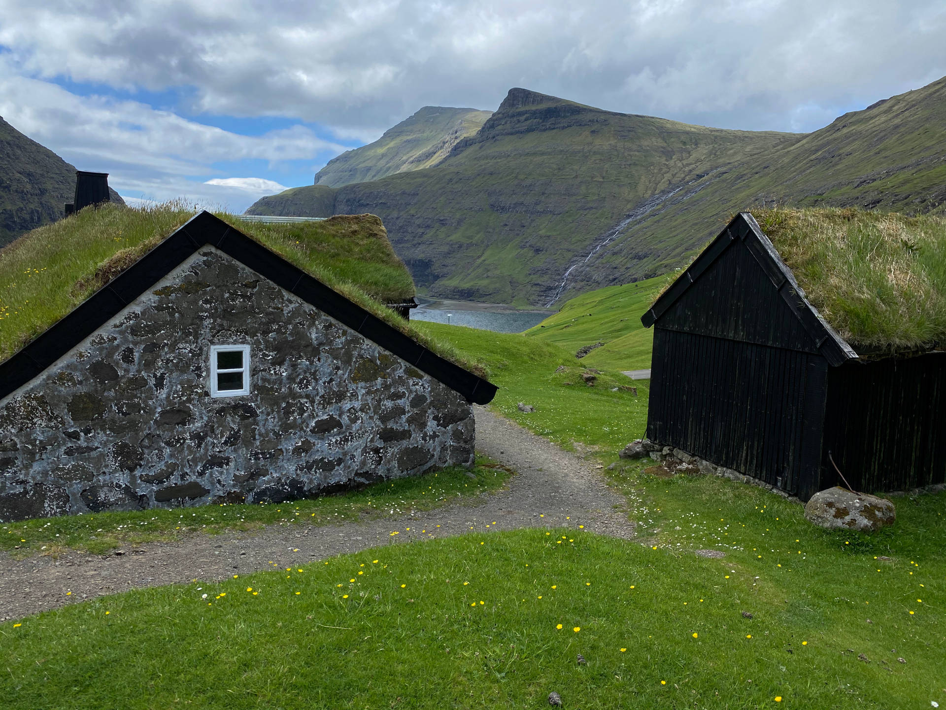 Faroe Islands Faroese House Background