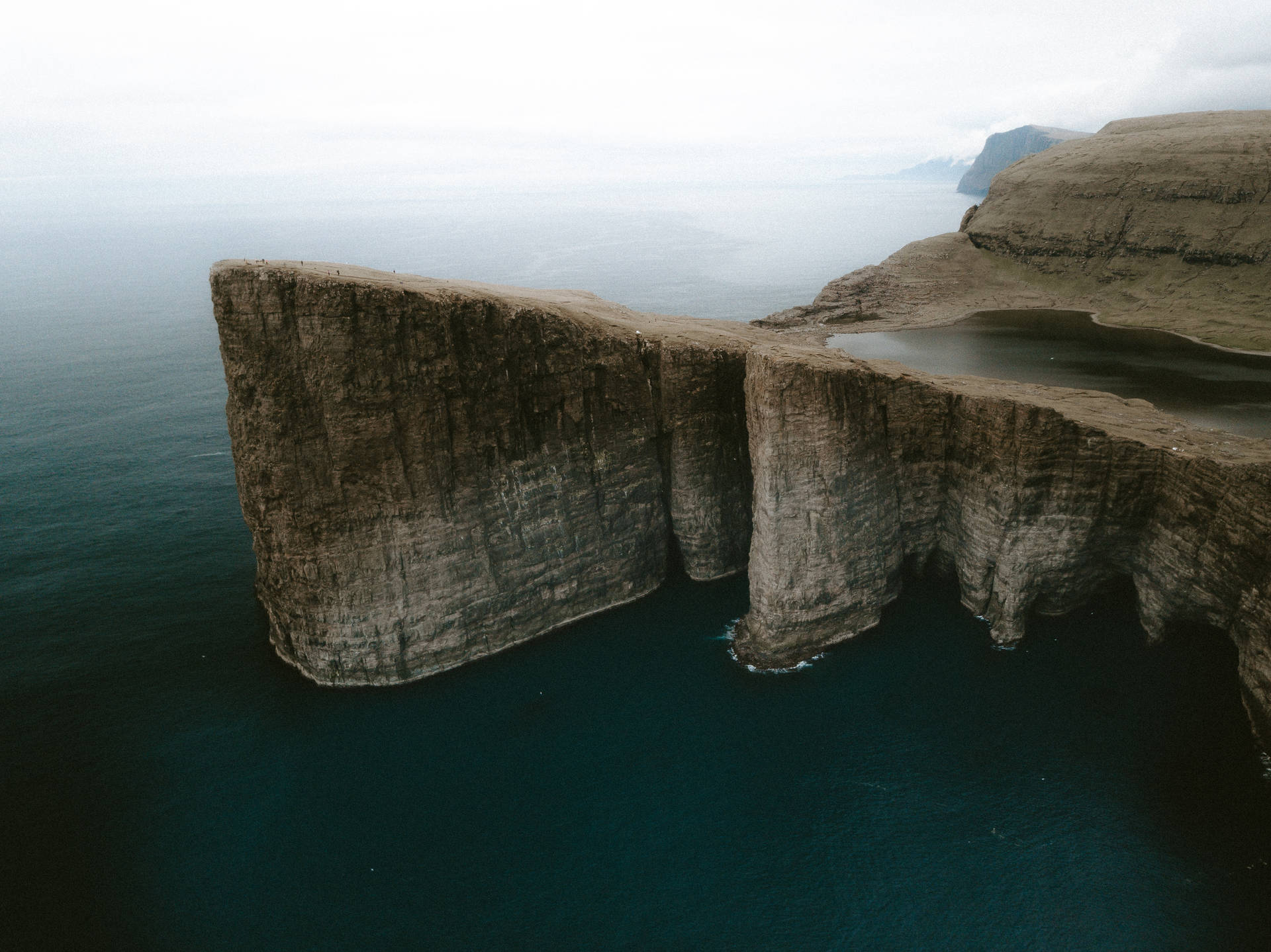 Faroe Islands Vagar Island Background