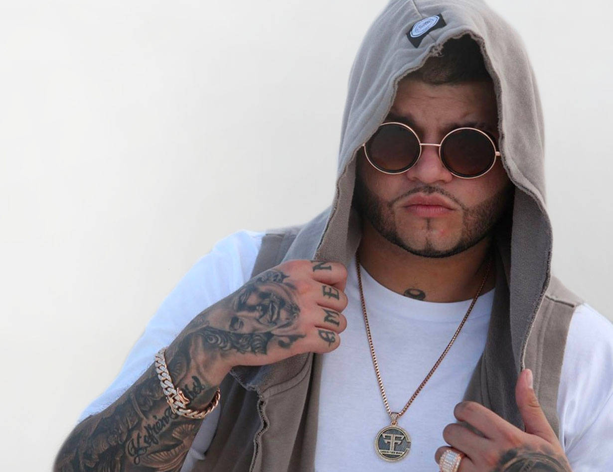 Farruko With Hoodie On Background