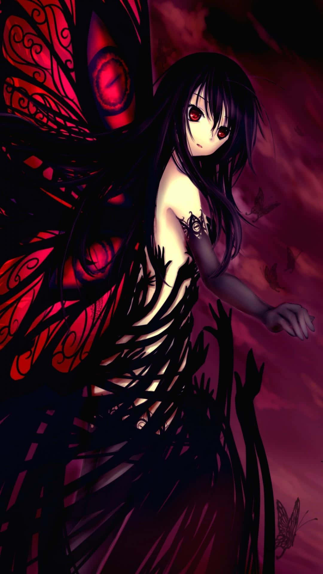 Fascinating Gothic Anime Iphone Lock Screen Background