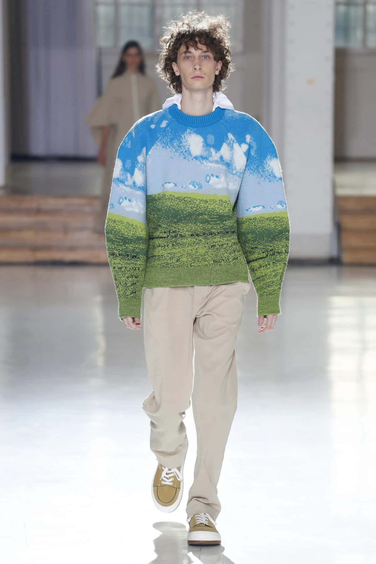 Fashion-forward With The Sunnei Countryside Intarsia Jumper Background