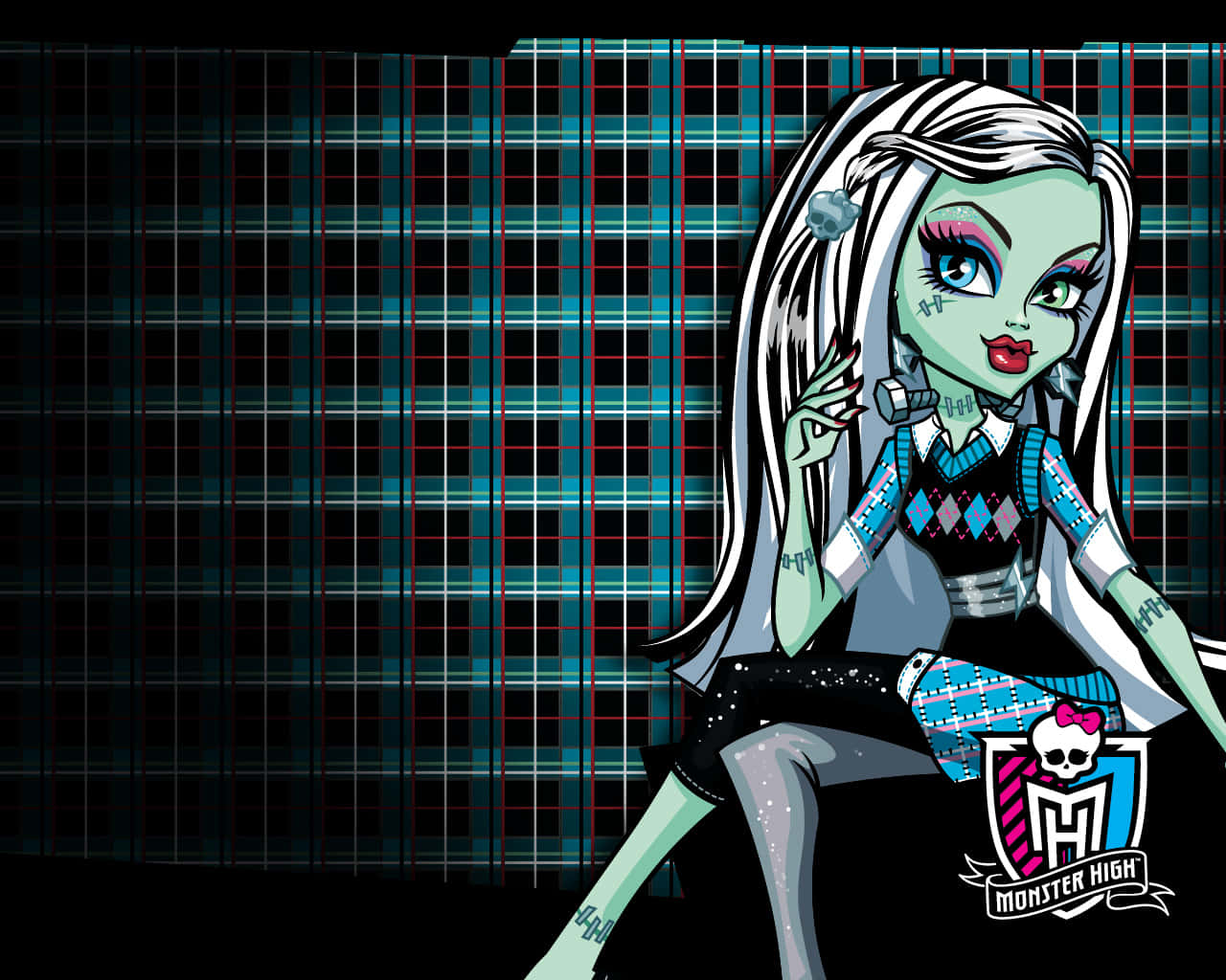 Fashionista Frankie Stein Comes To Life In This Monster High Wallpaper Background