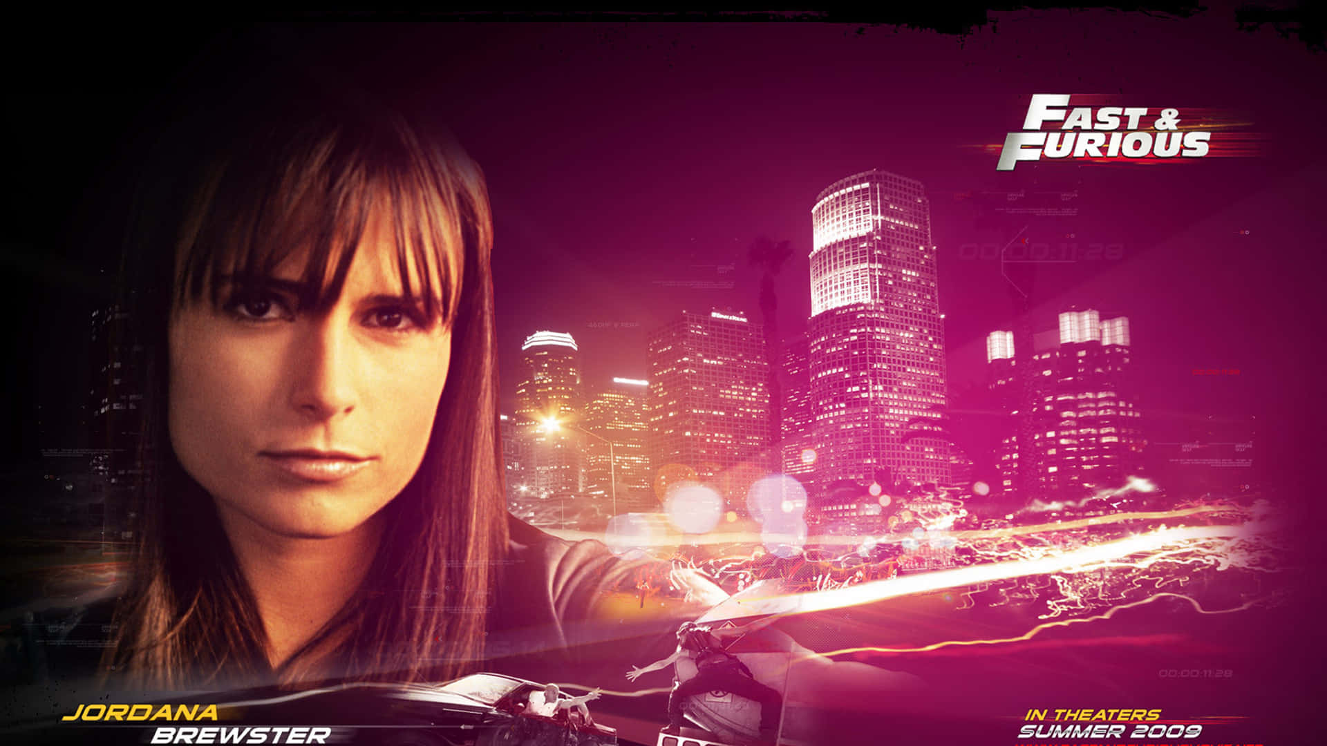 Fast And Furious 1 With Jordana Brewster Background