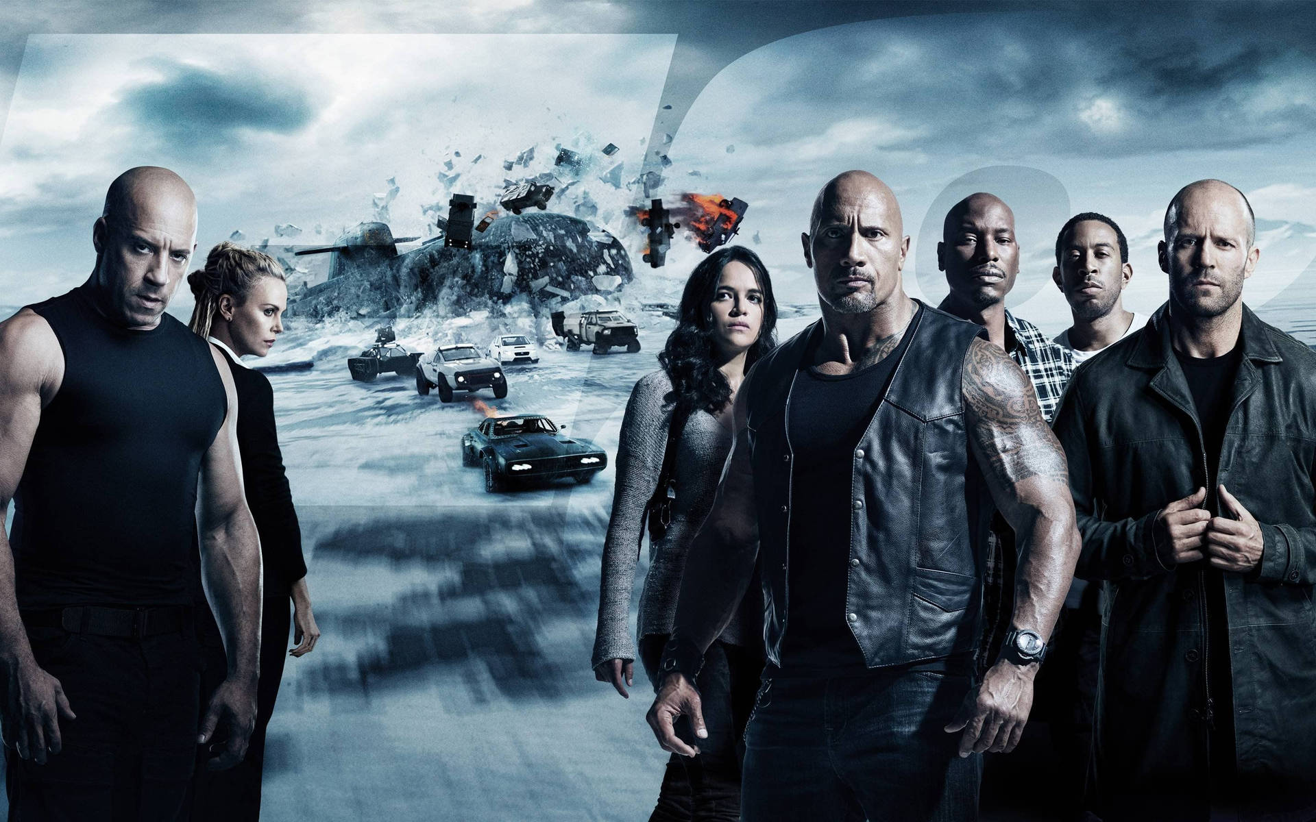 Fast And Furious 8 Full Cast Background