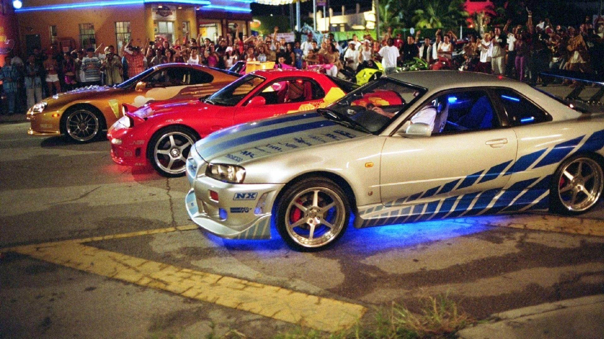 Fast And Furious Cars Drag Race At Night