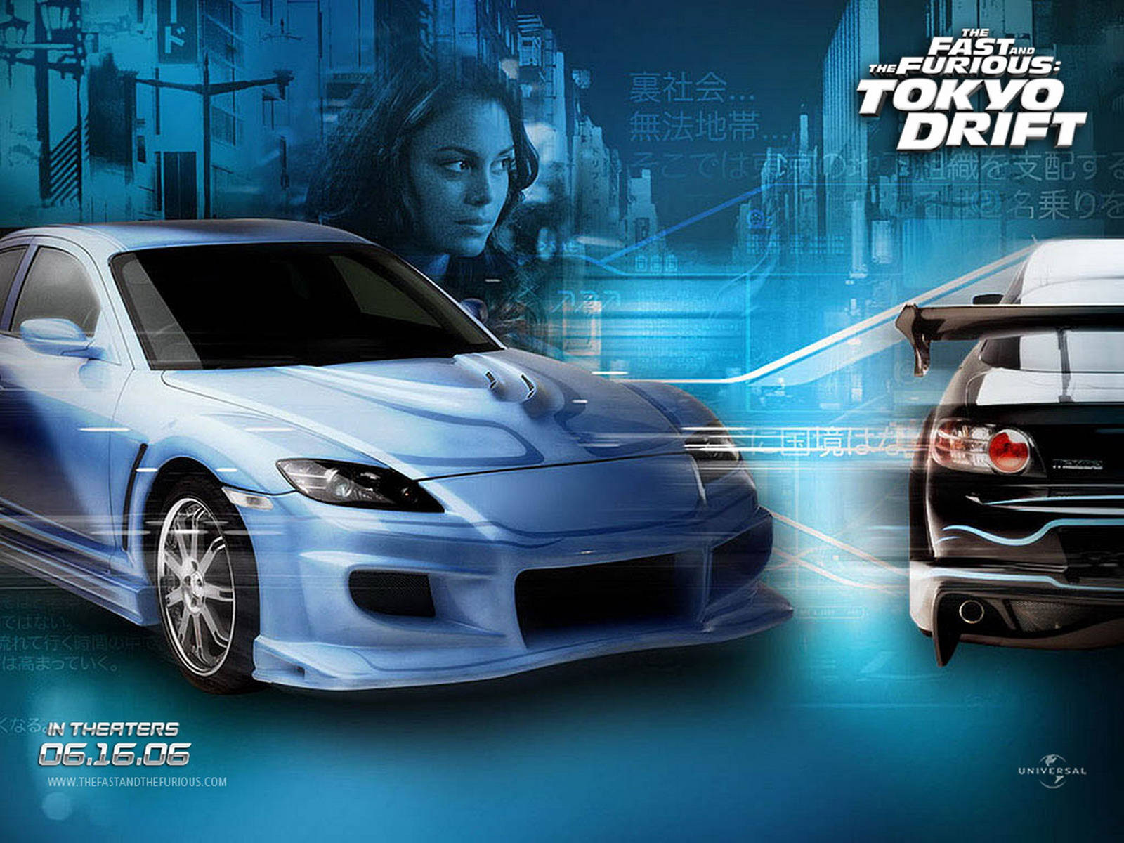 Fast And Furious Cars Tokyo Drift Blue Aesthetic
