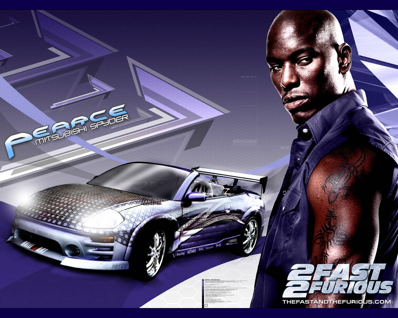 Fast And Furious Cars Tyrese Gibson Purple Aesthetic