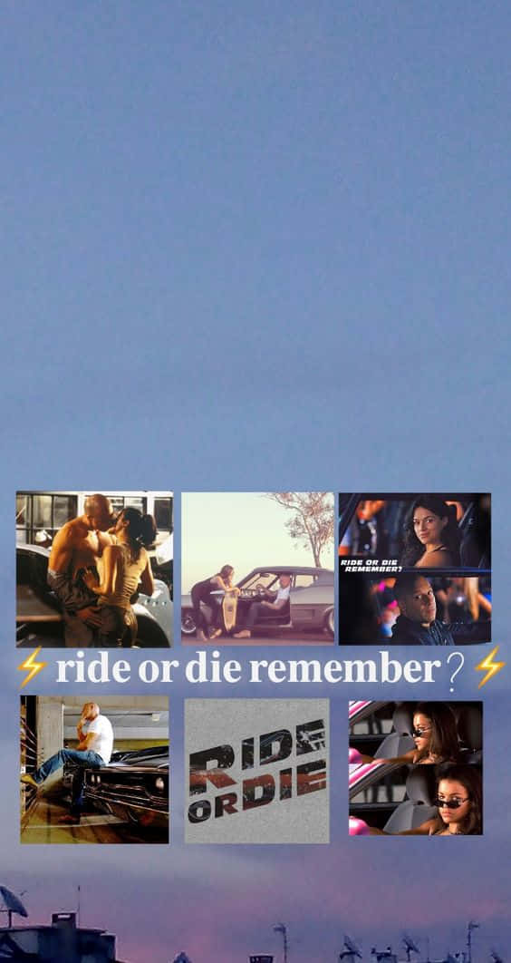 Fast And Furious Collage Art Phone Background