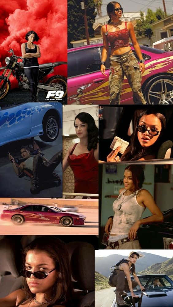 Fast And Furious Letty Ortiz Collage Phone Background