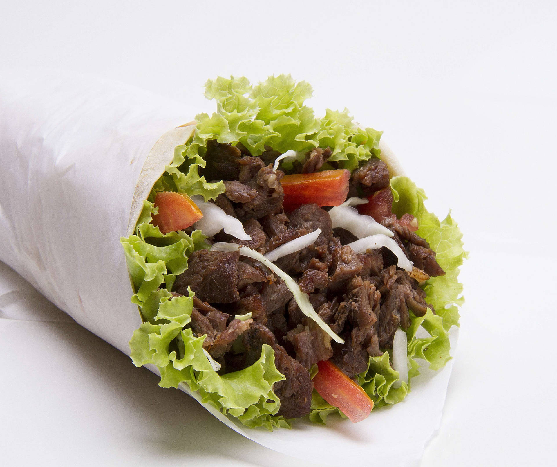 Fast Food Beef Burrito Background