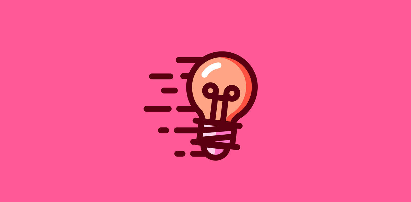 Fast Lightbulb Drawing Background