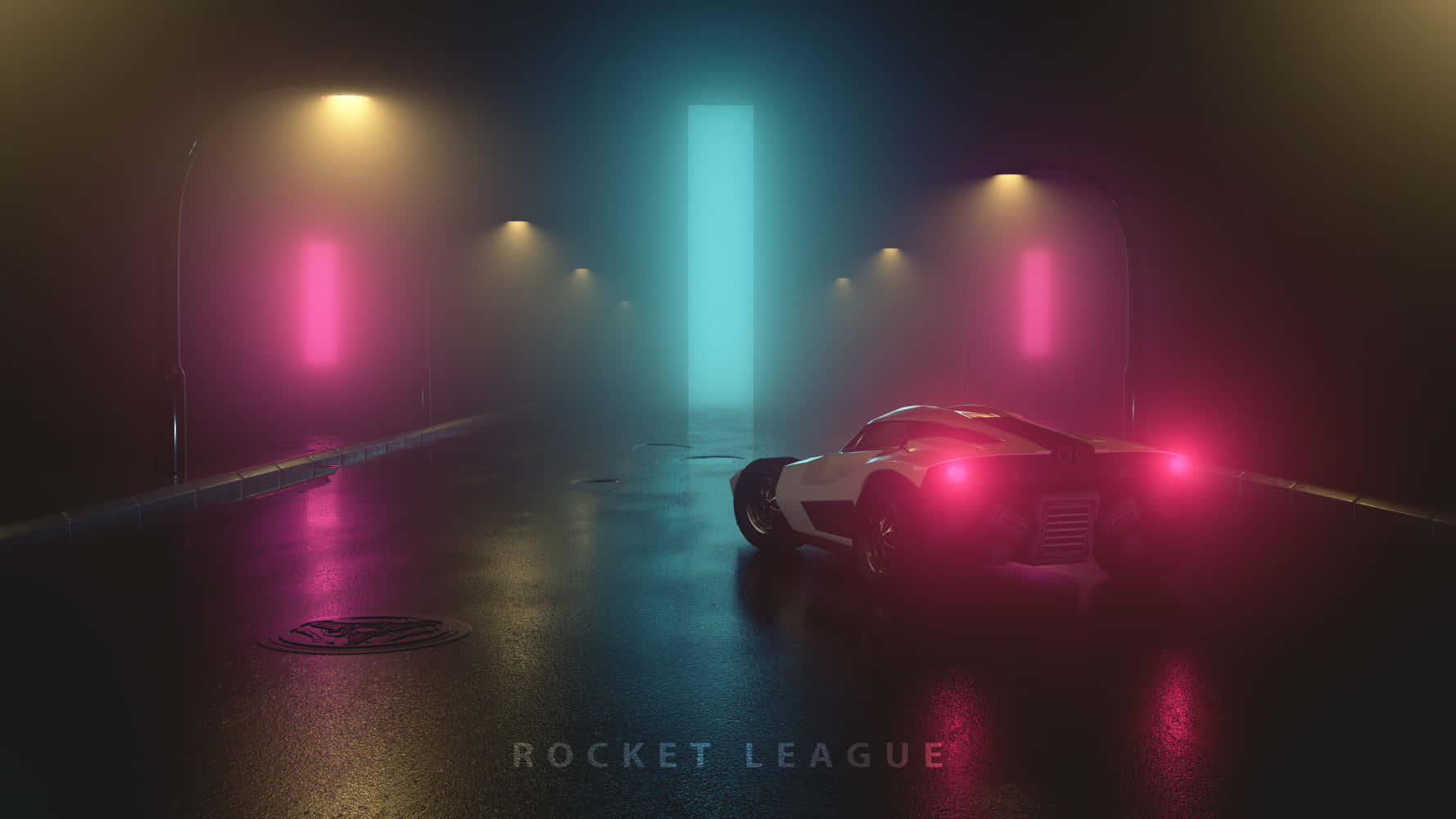 Fast-paced, Action-packed Rocket League Gameplay Background