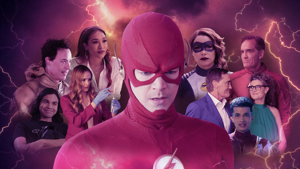 Fast Superhero The Flash Cast Background