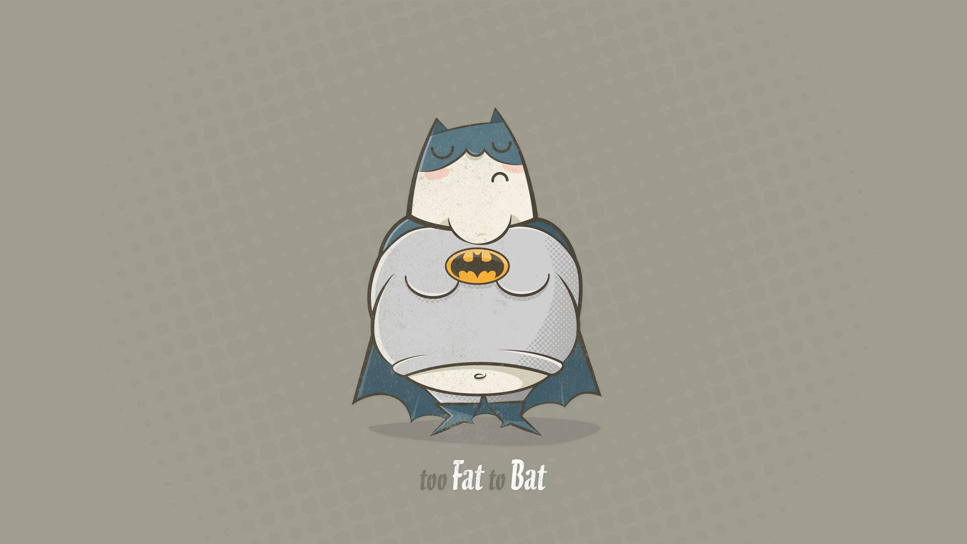 Fat Batman Humor Background
