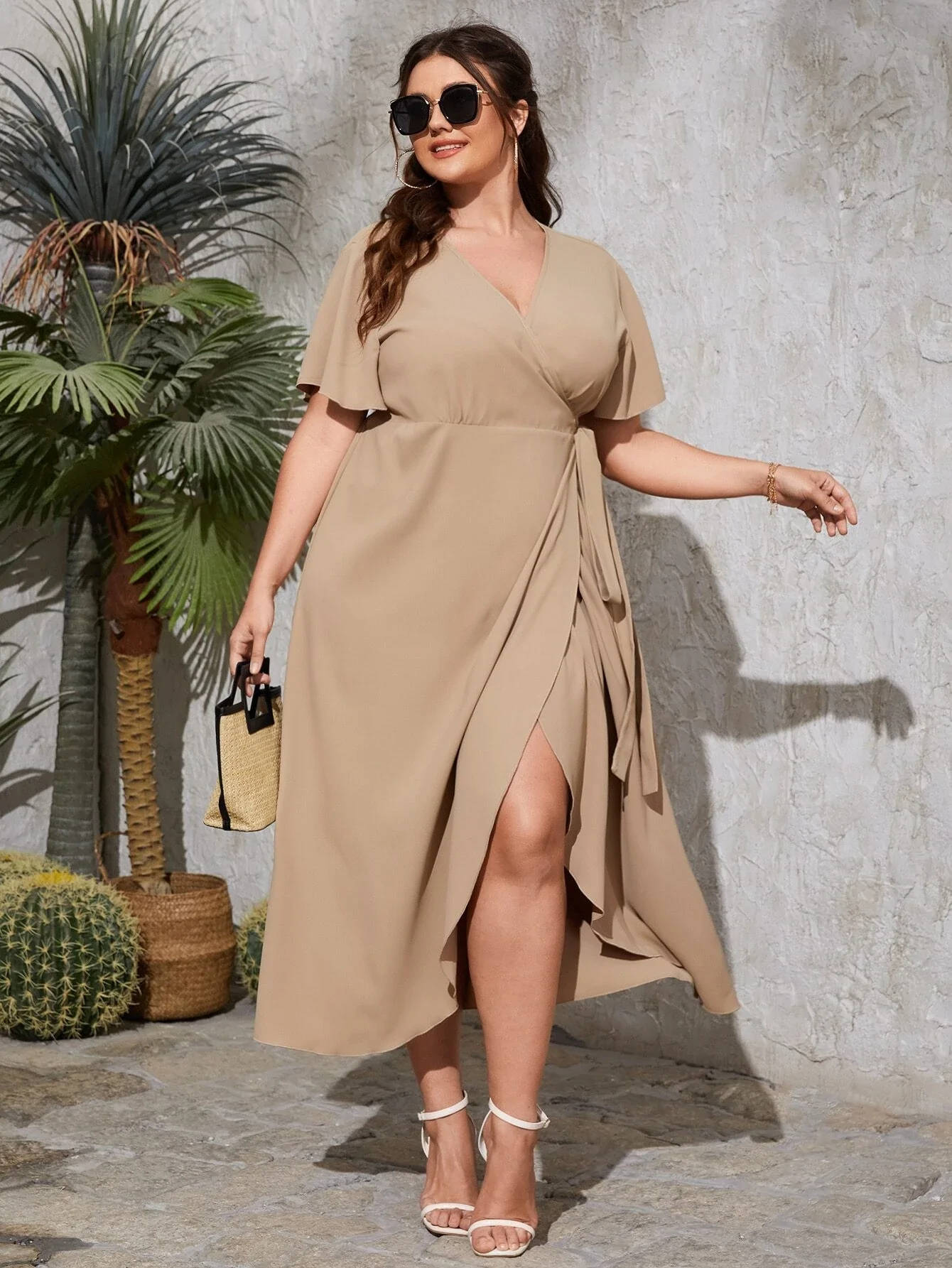 Fat Woman In Tan