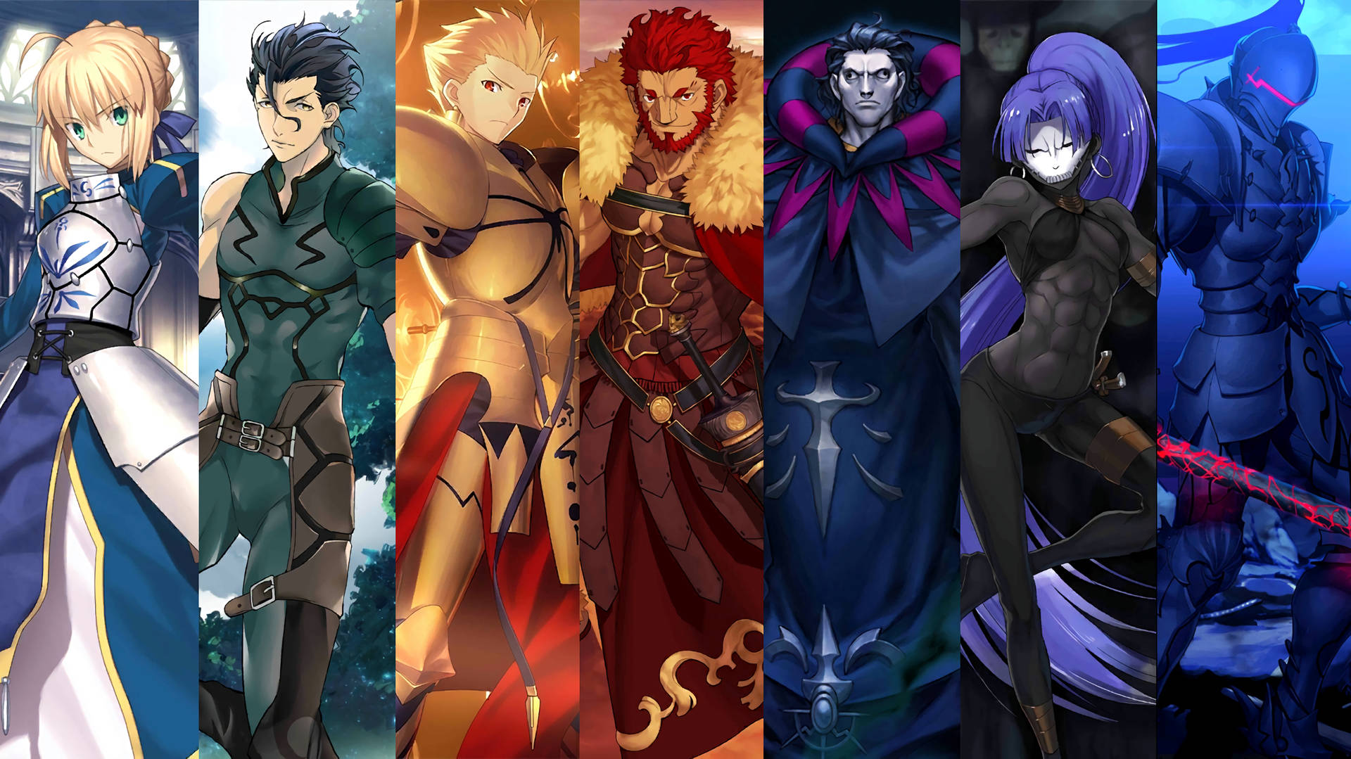 Fate Zero With Rider And Caster Background