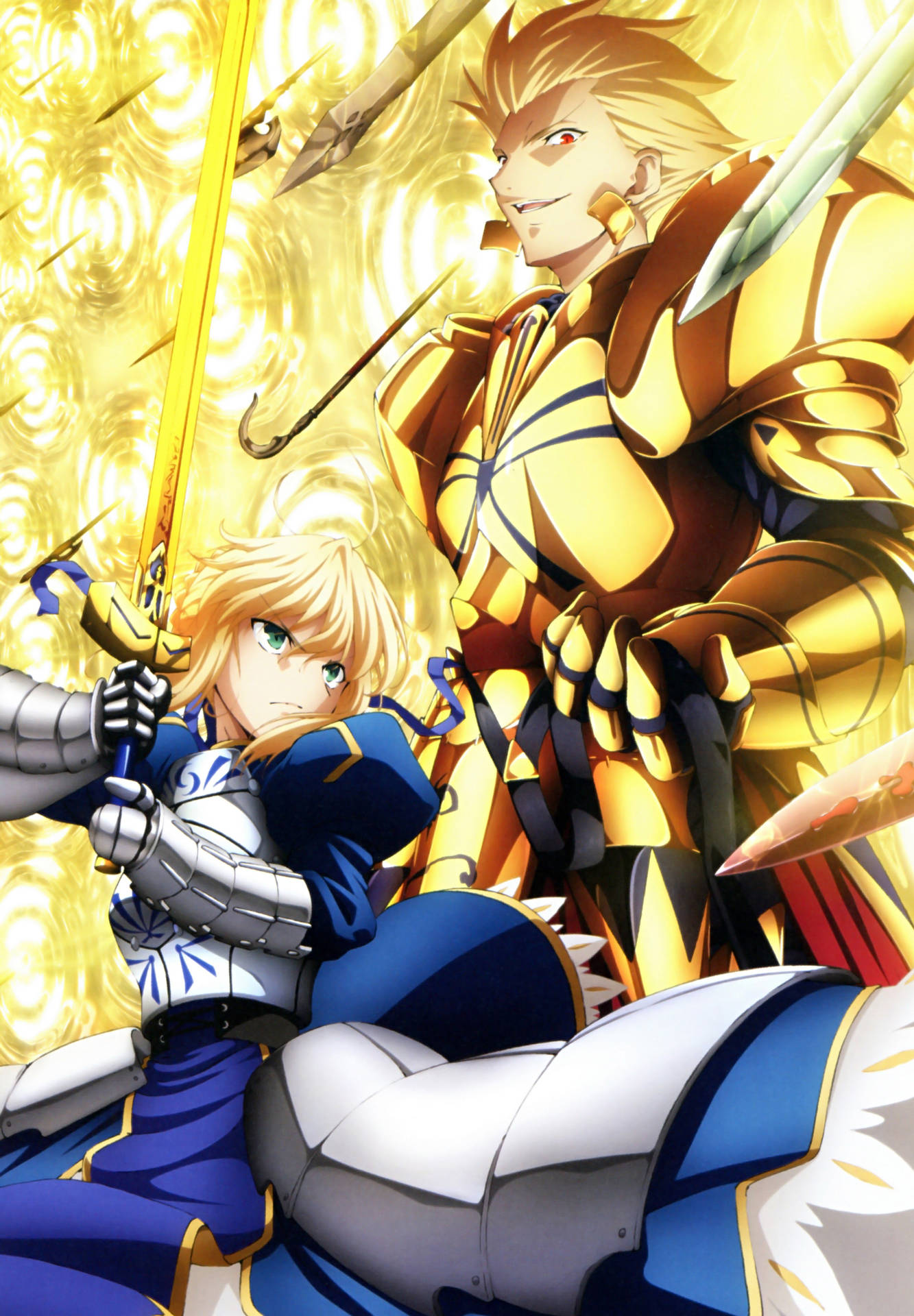 Fate Zero With Saber Fighting