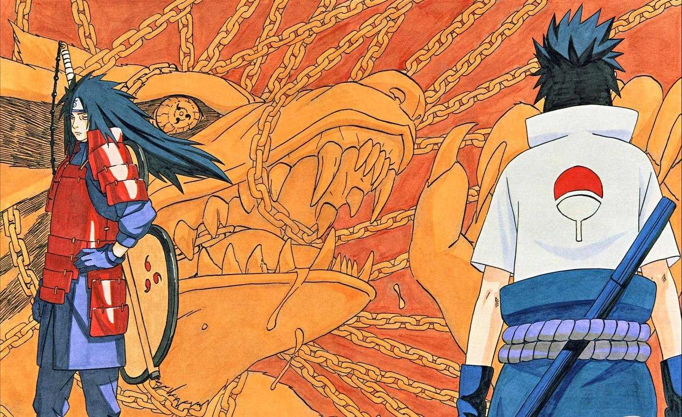 Fated Battle Two Brother Sasuke 4k Background