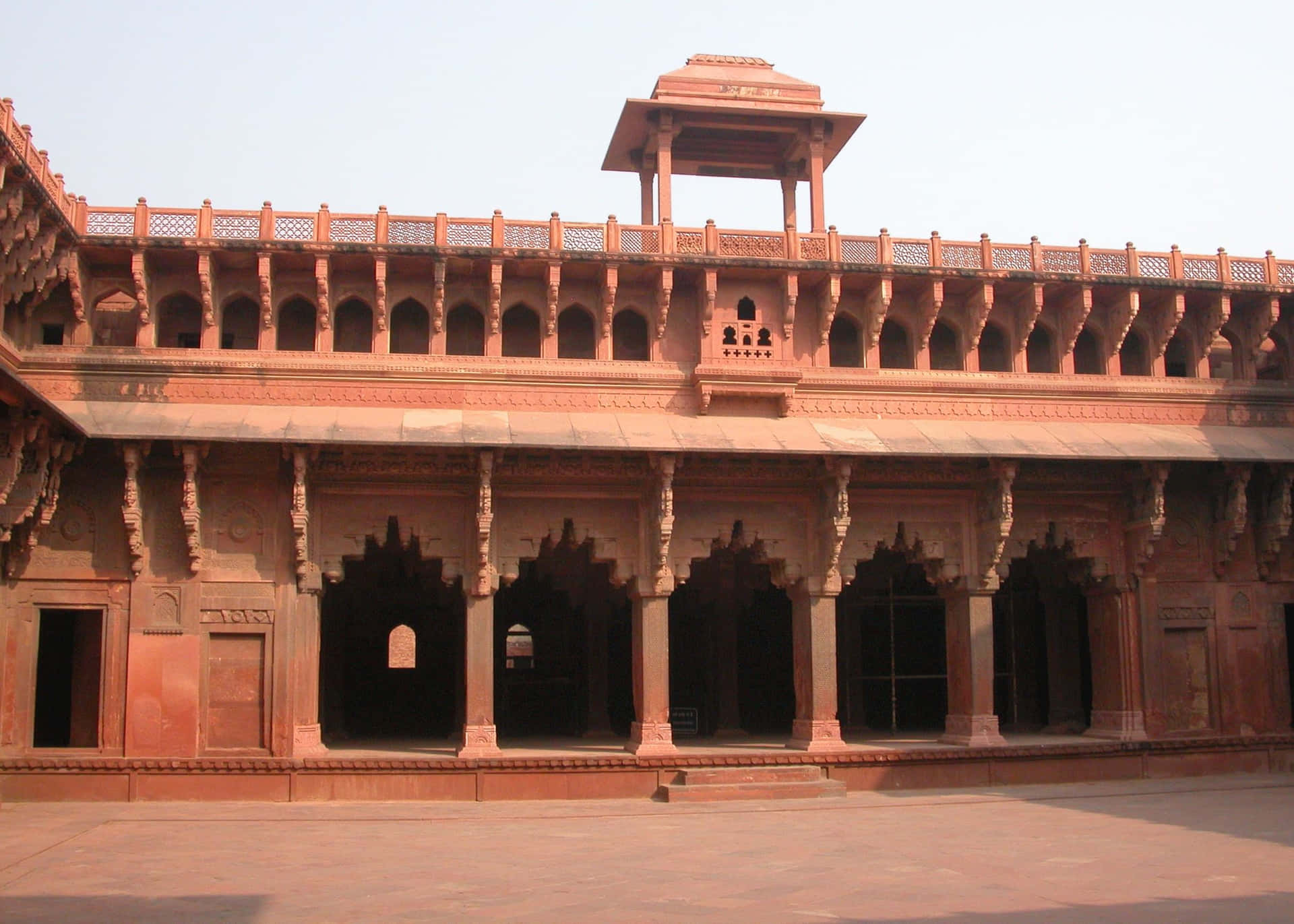 Fatehpur Sikri Building With Bright Sky Background
