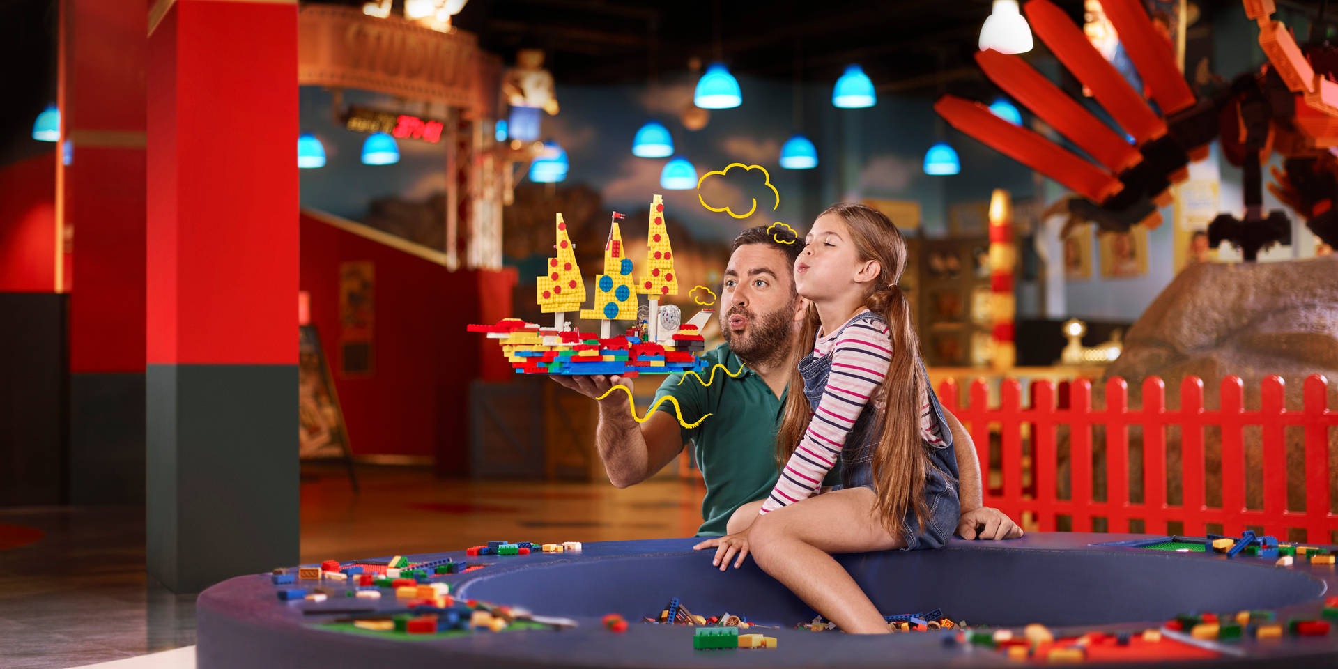 Father And Daughter At Legoland